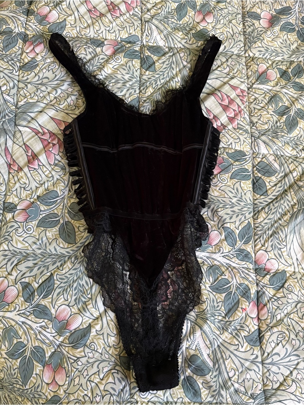 Victoria’s Secret Velvet and Lace Teddy